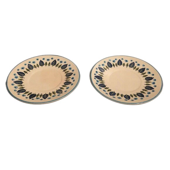 Swiss Alpine Mar-Crest Saucer  5.5" Plates Set Of 2 Mid Century Vintage - Picture 4 of 6